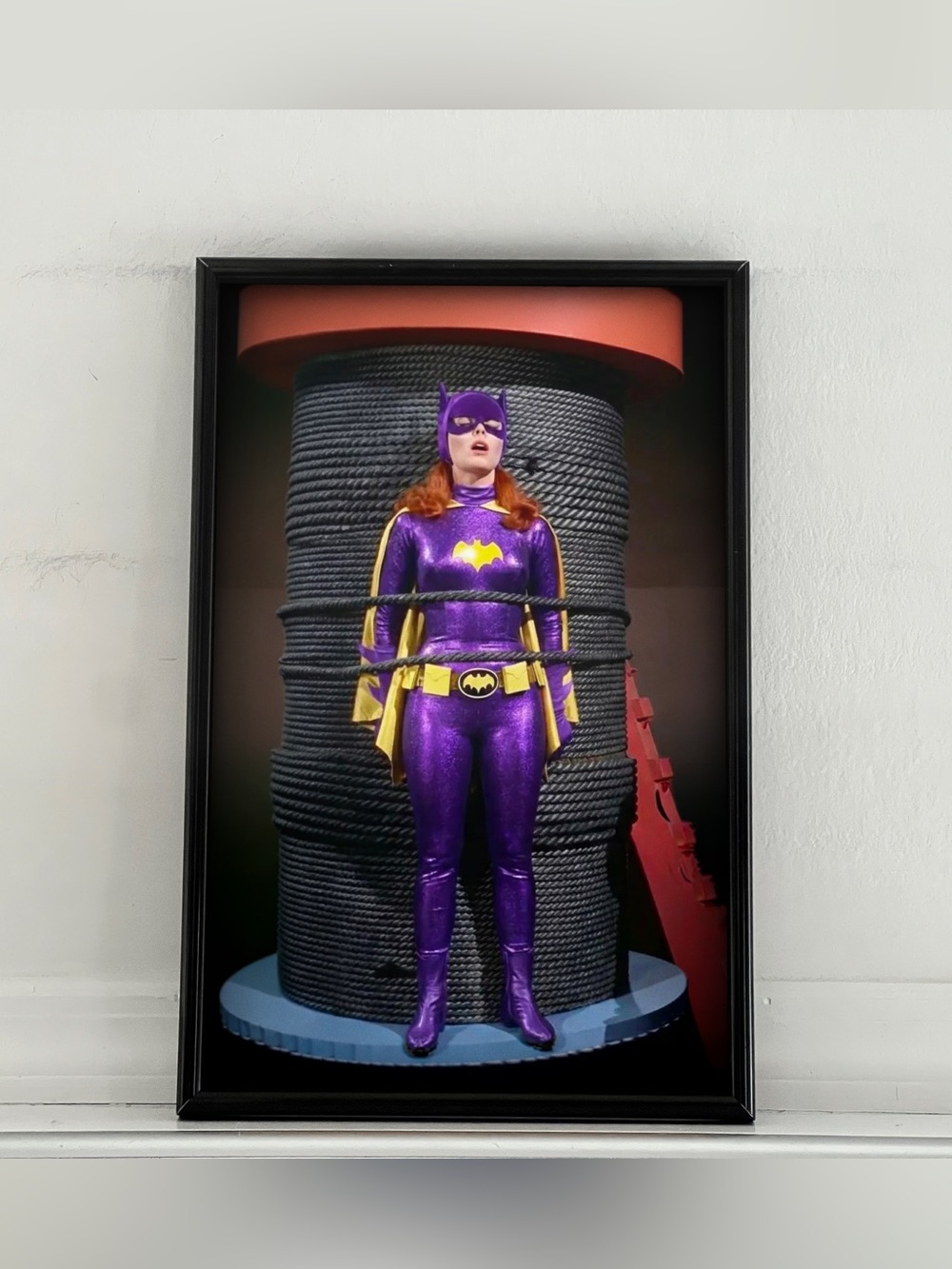 Batman Batgirl Yvonne Craig Pinup Girl Art Poster